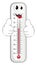 Happy thermometer with gesture