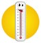 Happy thermometer and sun