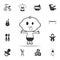 happy tongue out baby boy icon. Set of child and baby toys icons. Web Icons Premium quality graphic design. Signs and symbols coll