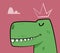 Happy tyrannosaurus thinks he is king