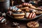 Happy USA Flag Day - Homemade cookies with a pattern of the American flag