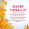 Happy Vaisakhi Punjabi spring harvest festival of Sikh celebration background