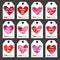 Happy Valentine or other holiday tags