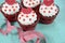 Happy Valentine red velvet cupcakes