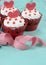Happy Valentine red velvet cupcakes