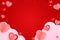 Happy Valentine\\\'s day background paper cut with element