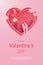 happy valentine\\\'s day banners or card illustration couple love and tree paper cut style. Premium Vector