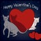 Happy Valentine`s Day - Cats collection