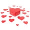 Happy Valentine\'s day and close heart gift.