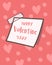 Happy Valentine`s Day collection of cute sticky notes, Valentines Day background