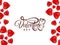 Happy Valentine`s day elegant love background