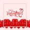 Happy Valentine`s day elegant love background