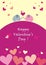 Happy Valentine`s Day, elephants and hearts, postcards, vector icons