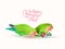 Happy valentine`s day! Fischer`s lovebirds