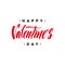 Happy Valentine`s Day Hand Lettering