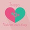 Happy valentine\'s day heart pattern illustrations