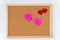 Happy Valentine`s Day.  Hearts pinned to cork boards.  Confession of our feelings and love for another person