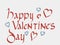 Happy Valentine’s day lettering