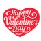 Happy Valentine`s day lettering design