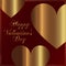 Happy Valentine`s Day lettering Greeting Card - collection