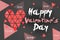 Happy Valentine\'s Day Simple Card - Dark