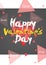 Happy Valentine\'s Day Simple Card Portrait