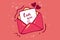 Happy Valentine`s day, usage for email newsletters, web banners, headers, blog posts, print. Greeting card for for