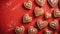 Happy Valentine\\\'s Day, Valentine Love Wedding birthday greeting card background Closeup of gingerbread heart cookies