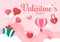 Happy Valentine\\\'s Day Vector Illustration on February 14 with Heart or Love for Couple Affection in Flat Valentine Holiday