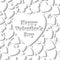Happy Valentines Day, card template, hearts on the white background