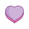 Happy valentines day, decorative heart love adorable icon