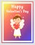 Happy Valentines Day Greeting Card with Angel