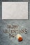 Happy Valentines Day. Greeting card with natural background