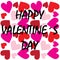 Happy valentines day header or banner