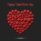 Happy Valentines Day. Heart from the cricket balls