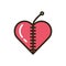 Happy valentines day heart fruit