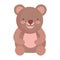 Happy valentines day, love teddy bear toy icon