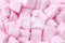 Happy Valentines day. Love theme. Pink sweet marshmallow hearts. Valentine`s day background