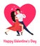 Happy Valentines Day Poster Boyfriend Girlfriend