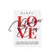 Happy Valentines Day poster text with Signature script typography style stacked love text background. Banner vector template