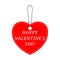 Happy Valentines day tag bargain icon