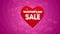 Happy Valentines day title sale or discount offer concept