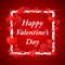 Happy Valentins Day greeting.