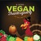 Happy Vegan Thanksgiving greeting card design
