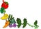 Happy Vegetables Background