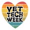 Happy Vet Tech Week greeting card. National Veterinary Technician Week concept.
