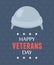 Happy veterans day, helmet uniform protection, US military armed forces soldier