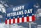 HAPPY VETERANS DAY - traffic sign message