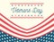 Happy veterans day, typography stars flag national emblem