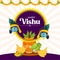 Happy Vishu, Kerala festival banner design